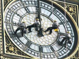 Limpieza. El mantenimiento del Big Ben es un asunto de enorme importancia en Londres. NTX / Wikimedia