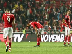 Los ''encarnados'' pagaron muy caro las distracciones del primer tiempo, pues en dicho lapso recibieron la tercia de anotaciones. EFE / M. A. Lopes