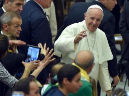 El Pontífice se reunió con cinco mil gitanos de todo el mundo. EFE / E. Ferrari