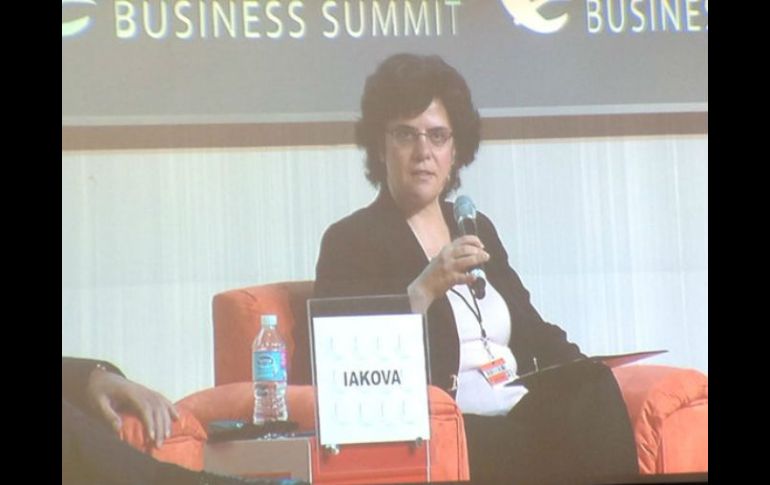 Iakova es la jefa de misión en México del Fondo Monetario Internacional. TWITTER / @cumbrenegocios