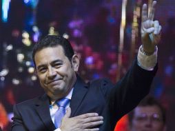 Jimmy Morales es el candidato ganador de las elecciones presidenciales en Guatemala. AP / L. Soto