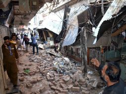 La zona más golpeada fue en Pakistán, según la Autoridad de Gestión de Desastres, y también la que reporta más decesos. AFP / S. Bukhari