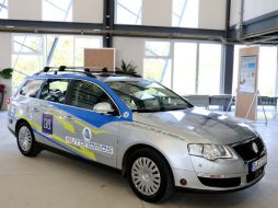 El autómovil recorrió dos mil 400 kilómetros desde Sonora hasta el DF. ESPECIAL / Universidad de Guadalajara