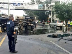 Por el derrame, la circulación en la zona tardará en restablcerse. TWITTER / @umpcybz
