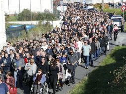 Familiares y amigos de las víctimas organizaron una marcha. EFE / C. Blumberg
