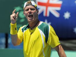 Este año, Australia con Hewitt como jugador llegó a las semifinales de la Davis. AFP / G. Wood