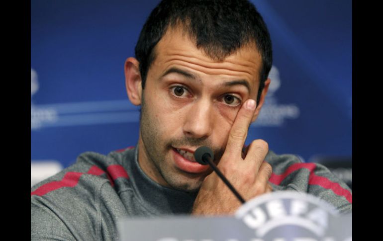 Mascherano estará disponible para el clásico contra el Real Madrid, a disputarse el 21 de noviembre. EFE / ARCHIVO