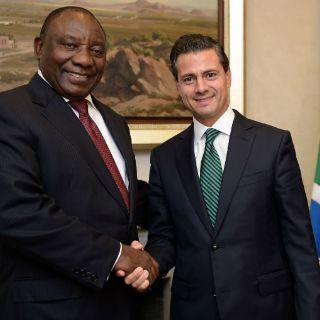 Peña Nieto se reúne con el vicepresidente de Sudáfrica