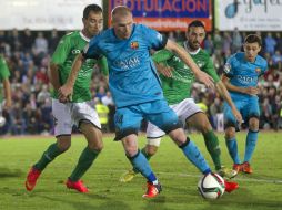 El Villanovense presentó prácticamente a su equipo de gala, aunque por lesión, no contó con Javi Zafra y Carlos Ándujar. AP / F. Viros