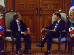 Almagro reconoció a su vez el papel de México al frente de la Presidencia de la Alianza para el Gobierno Abierto. NTX / Presidencia