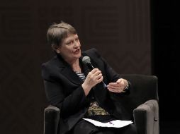La administradora del Programa de las Naciones Unidas para el Desarrollo, Helen Clark, participa en la Cumbre de Gobierno Abierto. EFE / A. Cruz