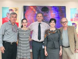 Diego Martínez Olga Zuno, David McGrath, Claudia Grossi y Paco de la Peña se congratulan por este espacio de sensibilización. EL INFORMADOR / K. Gómez