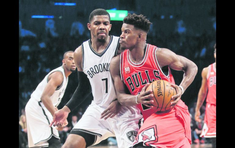 Jimmy Butler encabezó el ataque de los Bulls con 24 puntos. AP / F. Franklin