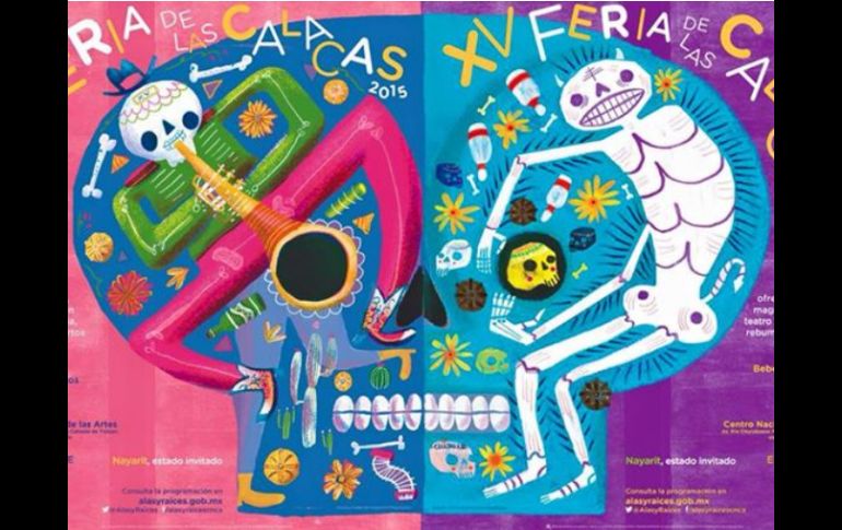 Este año en la feria se tendrá la exposición 'Calacas en movimiento' de Ricardo Linares. TWITTER / @conaculta