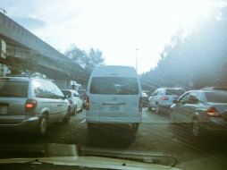 Esta es la foto que el equipo de Sauber difunde en sus redes sociales sobre el tráfico del DF. TWITTER / @SauberF1Team