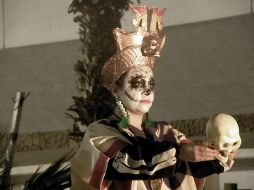 Se presentaron diversos números artísticos alusivos a 'la calaca'. NTX / CORTESÍA