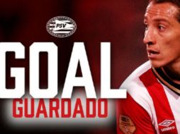 Guardado cobró una jugada a balón parado al minuto 19, donde mandó el balón al ángulo, con lo que incrementó 0-2 la ventaja. TWITTER / @PSV
