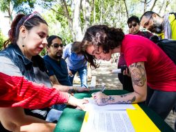 Se reunieron para mandar una carta de inconformidad al político, misma que esperan sea firmada por más artistas. EL INFORMADOR / P. Pérez