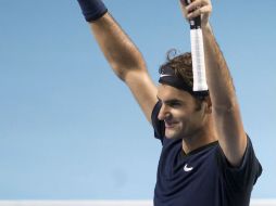 Roger Federer ganó así el sexto título de la temporada. EFE / G. Kefalas