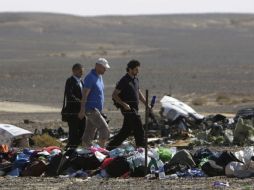 Un avión de la compañía rusa Metrojet fue sinisetrado en la península egipcia del Sinaí con 224 personas abordo. AP / A. Nabil