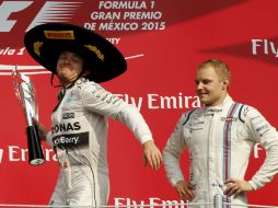 'Estoy contento por conseguir la victoria , es el mejor podio del año', expresó Rosberg. EFE / U. Ruiz Basurto