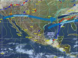 Las condiciones climáticas variables continuarán en gran parte del territorio durante los siguientes días. TWITTER / @conagua_clima