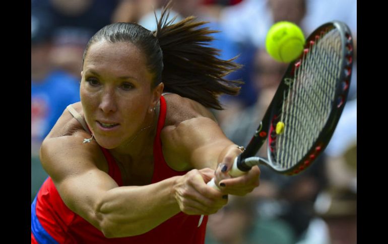 Jankovic dio cuenta de Sara Errani por 6-4 y 7-5. AFP / ARCHIVO