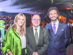 Los anfitriones. Lety A. de Sahagún, Luis Miguel Monroy y Alfredo Oropeza.  /