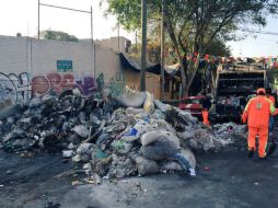 El tiradero se hallaba en las calles de Doctor Barragán y Márquez. TWITTER / @E_CuauhtemocMX