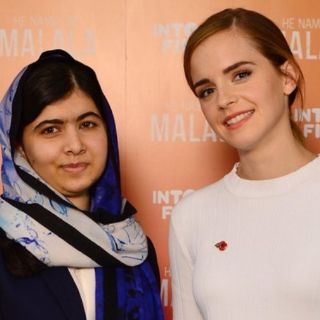 Emma Watson y Malala platican frente a frente