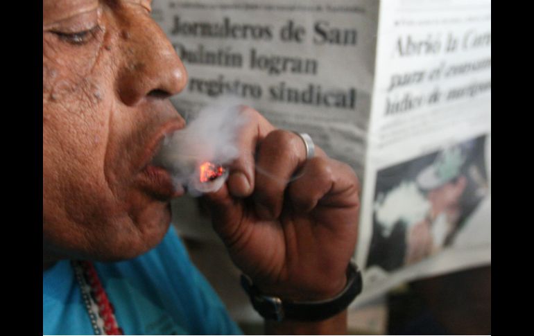 ''No se sabe de muertes por consumo de mariguana, sin en cambio por consumo de alcohol, sí'', expresa Gaviria. EFE / ARCHIVO