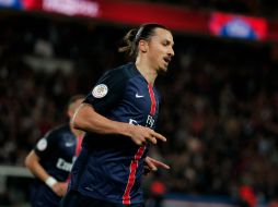 El sueco Zlatan Ibrahimovic logra doblete a favor del París Saint Germain. AP / T. Camus