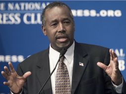 El candidato Ben Carson tiene a nivel nacional 21 por ciento de los votos del sondeo. AFP / P. Richards