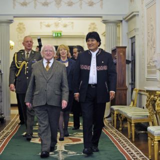 Presidentes de Bolivia e Irlanda abordan ecología y cooperación