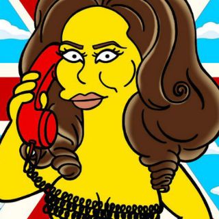 Transforman a Adele en personaje de Los Simpson