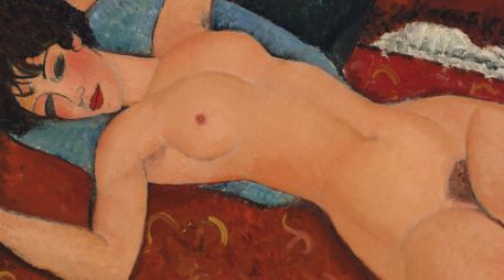 La pintura de 1917 a 1918 casi ocasionó un escándalo la primera vez que fue exhibido en París. EFE /