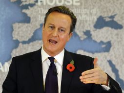 El primer ministro, David Cameron, dice que quiere seguir formando parte de la UE, siempre que el país pueda tener mayor autonomía. EFE / K. Wigglesworth