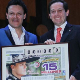 Emiten billete de Lotería con imagen de Pedro Fernández