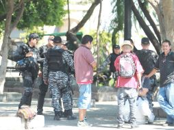 La Plaza Tapatía, al igual que otras zonas del Centro Histórico, sí cuenta con presencia policiaca. EL INFORMADOR / F. Atilano