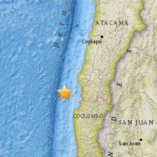 Se registra fuerte sismo en Chile