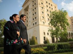 Uno de los dos aprehendidos, Efraín Campos, asegura ser hijo de Cilia Flores e hijastro de Nicolás Maduro. EFE / Prensa Miraflores