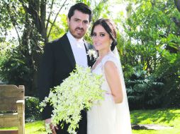 Los novios: Heinrich Wulfert y Maite Salcedo.  /