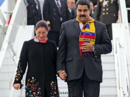 Efraín Campo Flores y Francisco Flores de Freita se presentaron como hijastro y sobrino de la esposa de Maduro respectivamente. AFP / Presidencia