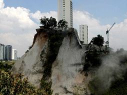 Mancera reitera que se sigue trabajando en los estudios de mecánica de suelo que realizan autoridades locales. NTX / J. Lira