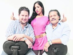 Productor y actores de la cinta; de izquierda a derecha: Víctor Miranda, Zoe y el productor Manuel Villaseñor. EL INFORMADOR / E. Barrera