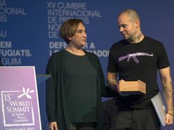 En su discurso pidió por la educación gratuita y la liberación del líder independentista Oscar López Rivera. EFE / ARCHIVO