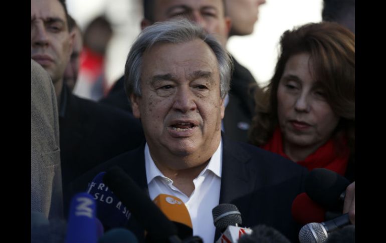 El alto comisionado de la ONU para los Refugiados (ACNUR), Antonio Guterres. AP / D. Vojinovic