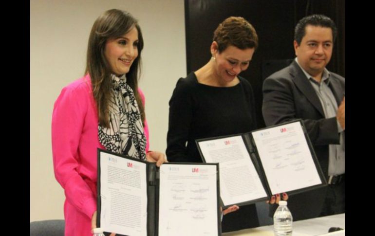 Cynthia Cantero, consejera presidenta del Itei y Erika Loyo, titular del Instituto Jalisciense de las Mujeres. TWITTER / @iteijalisco