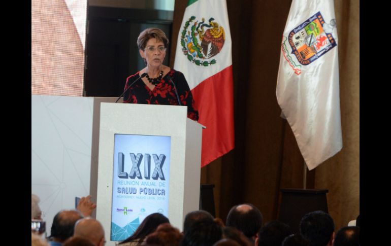 Mercedes Juan encabezó la LXIX Reunión Anual de Salud Pública en Nuevo León. NTX / J. Pérez