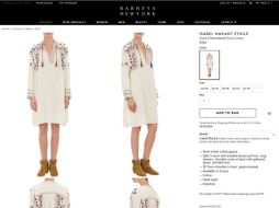 Marant informó sobre el verdadero origen de las prendas. ESPECIAL / Barneys New York